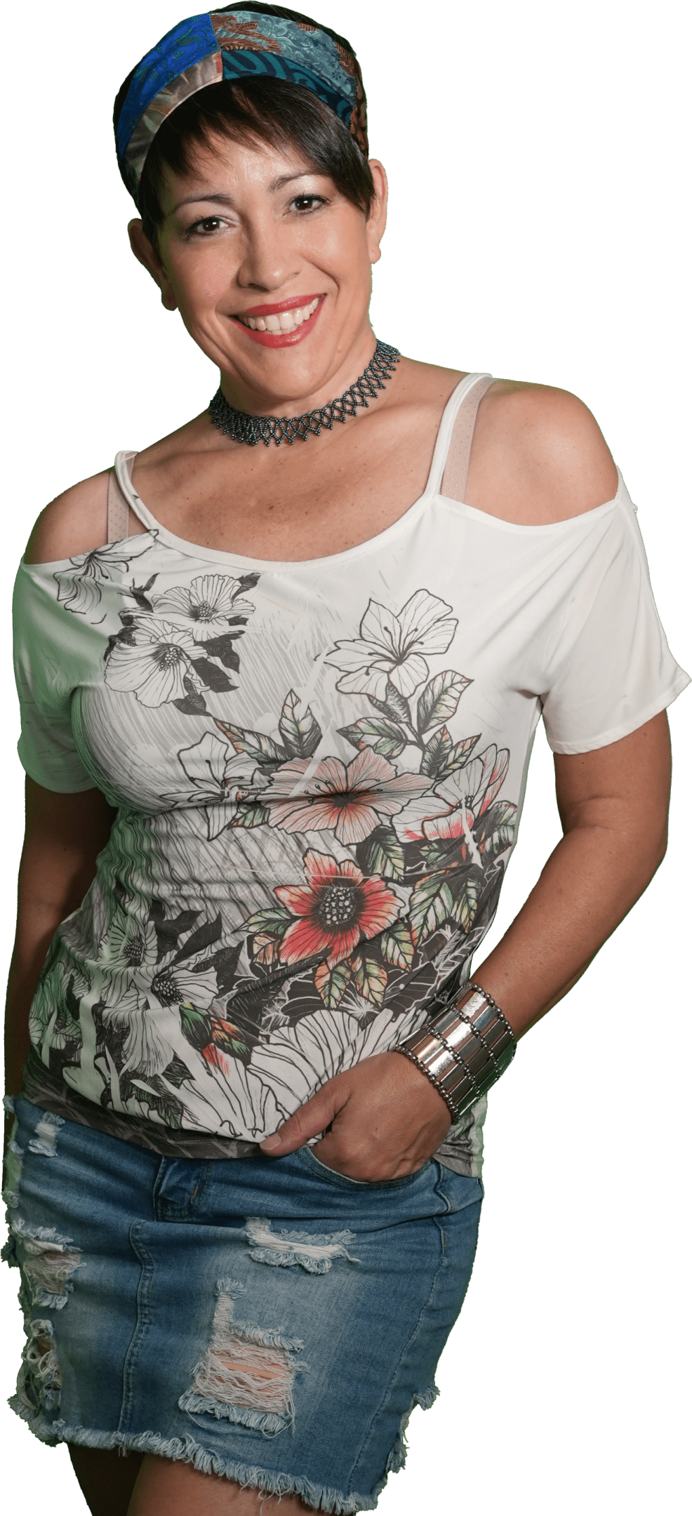 White Shirt Cutout Cropped copy